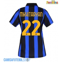 Camisa de time de futebol Inter Milan Henrikh Mkhitaryan #22 Replicas 1º Equipamento Feminina 2026-27 Manga Curta